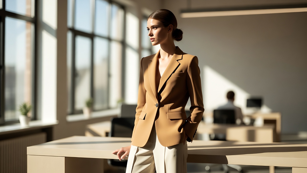business casual outfits for women in a modern office