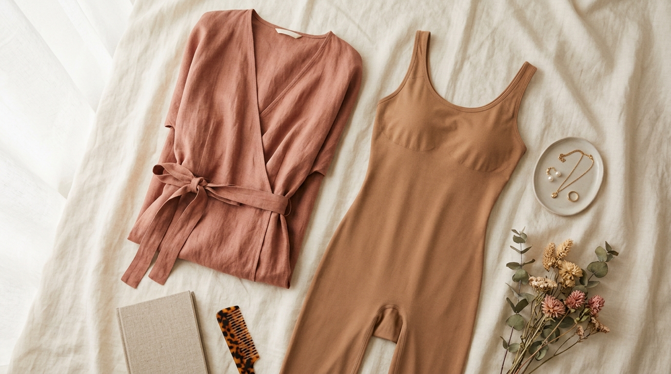 what to wear under a wrap dress