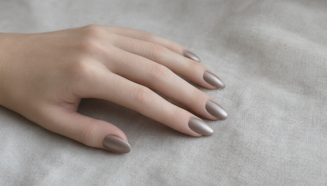 Quiet Luxury Soft Chrome Nails