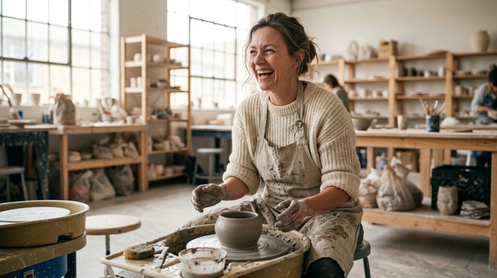 Experience gift for the woman who has everything: a pottery class